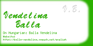 vendelina balla business card
